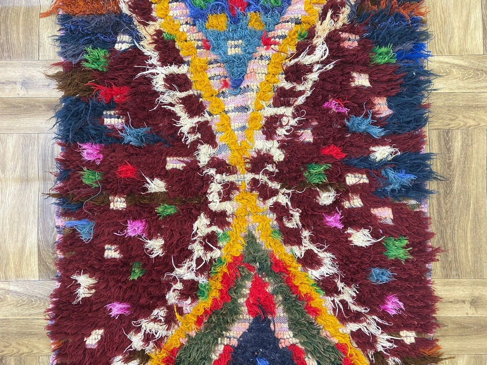 Fluffy Shaggy Runner Rug Contemporary Modern Solid Area Rug Shag Hallway 2.7x5ft - Image 3 of 4