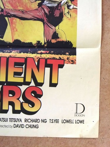 Magnificent Warriors (Michelle Yeoh) Original Kung Fu Hong Kong Movie Poster 80s - Picture 4 of 4