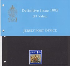 JERSEY PRESENTATION PACK 1995 Definitive Issue £4 Value