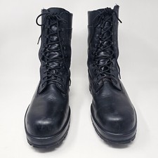 Bates Boots Mens 11.5 Black Durashocks Combat Steel Toe Leather Motorcycle Rider
