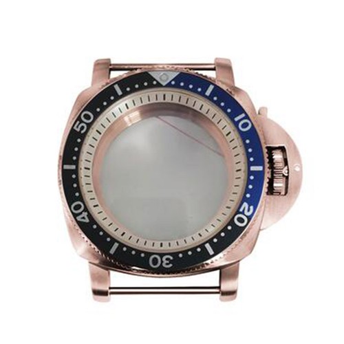 42mm PVD Rose Gold Watch Case Bezel White Inner Shadow Fit For NH35/36 Movement - Picture 24 of 31