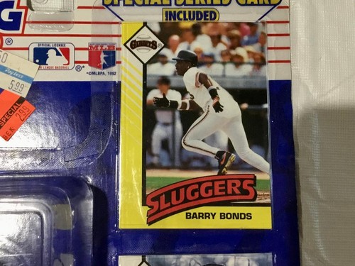 2-1993 Barry Bonds Starting Lineup Figures & Cards 1 is Extended Series Both NIB - Picture 8 of 12