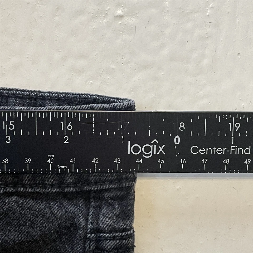 Volcom 34x30 Solver Modern Straight Washed Black Stretch Denim Mens Jeans - Image 2 of 4