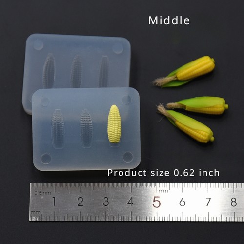 Maßstab 1:12 Puppenhaus Miniatur Maisgemüse Mini Lebensmittel Silikonform Küche - Bild 16 von 18