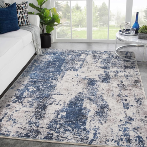 Area Rug Living Room Rugs: 3X5 Small Soft Indoor Carpet Modern Abstract Decor Ru - Picture 11 of 12