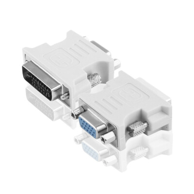 DVI-D 24+1 Stecker >VGA 15pol Buchse Adapter PC TV Monitor Beamer Pins Vergoldet