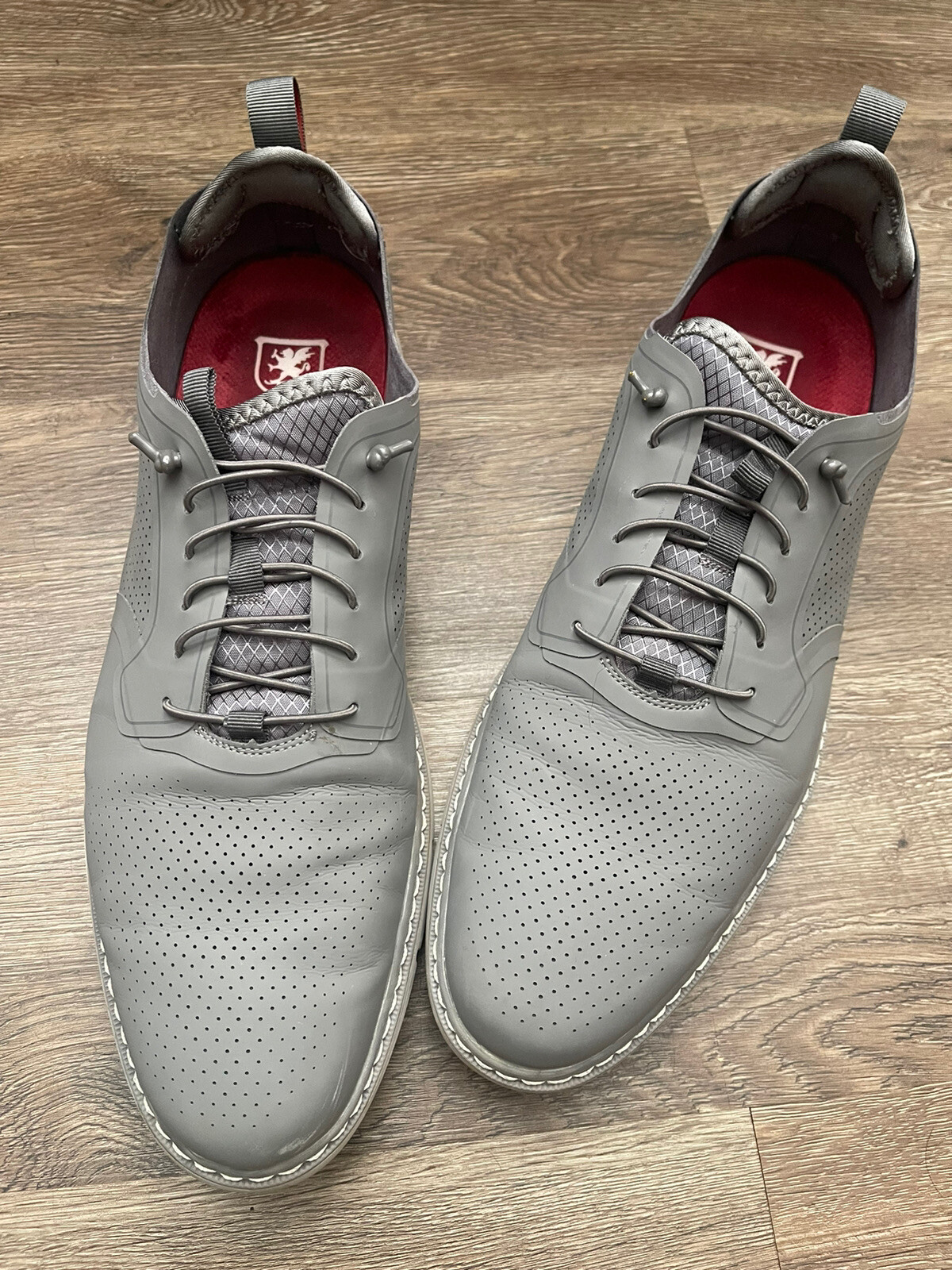 SAOLA Scarpe eleganti sneaker uomo Stacy Adams Synchro grigio taglia 12 usate in ottime condizioni