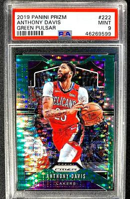 🔥 2019-20 PANINI PRIZM GREEN PULSAR SSP /25 ANTHONY DAVIS