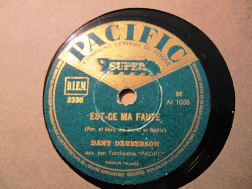 DANY DAUBERSON 1st REC French Chanson PACIFIC 2330 Est-ce ma faute / Ses Mains - Picture 2 of 4
