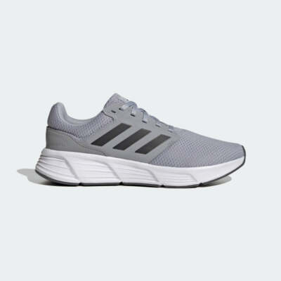 New Mens ADIDAS GALAXY 6 GW4140 Halo Silver / Carbon US M 7