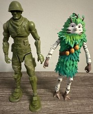 Fortnite Loose Action Figures Lot: Patroller Green Army Man and Bushranger