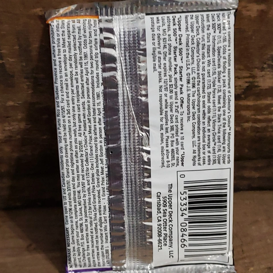 1997 Upper Deck Collector's Choice Motorsports NASCAR - Image 3 of 3