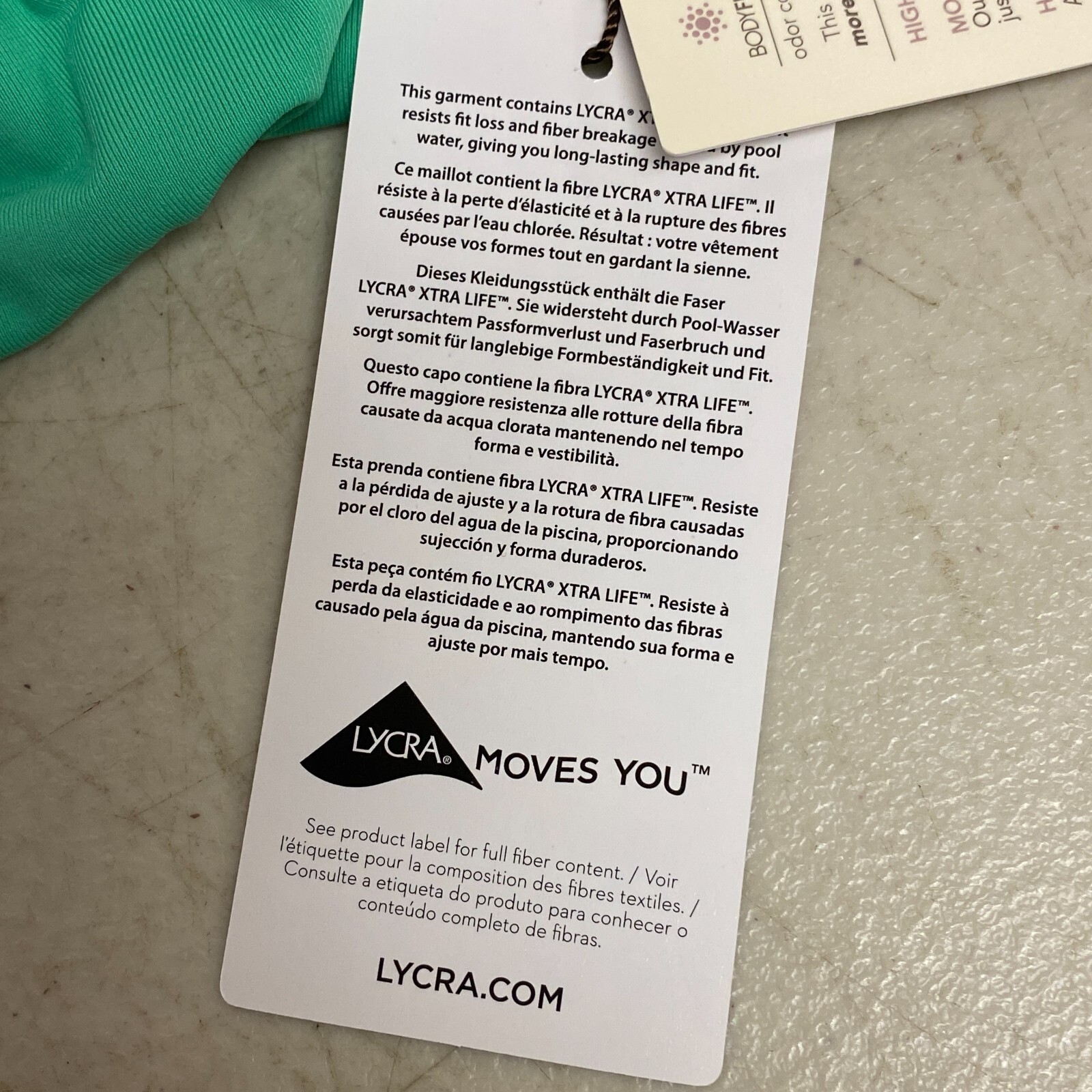 CALIA Women's High Waisted Ruched Side Tie Swim Bottoms Green Glow WSA23410