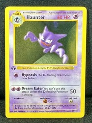 Haunter 029/102 Base Set 1st Edition Shadowless