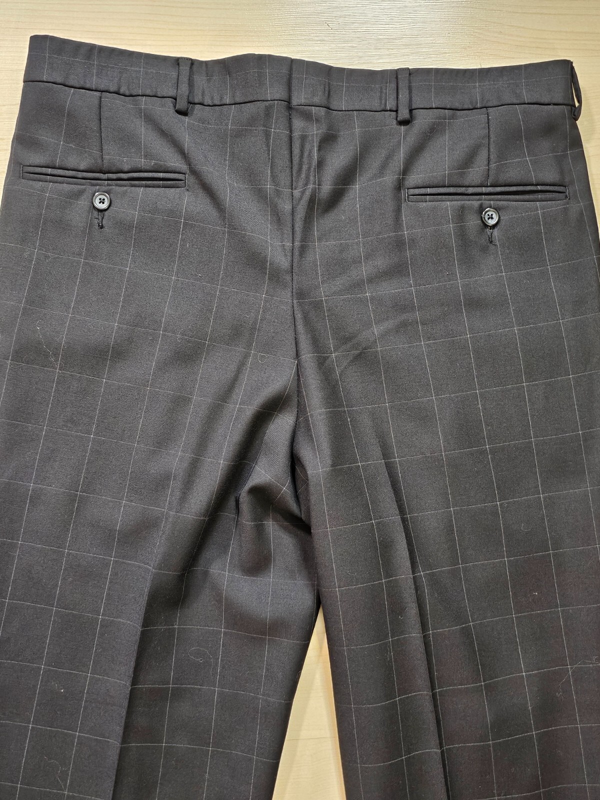 Nautica Mens Wool Dress Pants Lined 36 Waist- Dark Blue Pleated NWOT ...