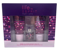 Life by Espirit Night Lights Gift Set 0.5 oz EDT Spray 2.5 oz Shower Gel Lotion