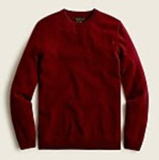 NWT J.Crew 100 Cashmere Sweater - Men's Medium  138.00 AZ965 Red Ochre