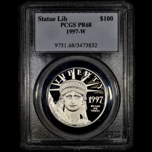 1997-W $100 PLATINUM EAGLE COIN ✪ PCGS PR-68 ✪ 1 OZ PROOF PF 9995 OZT ◢TRUSTED◣