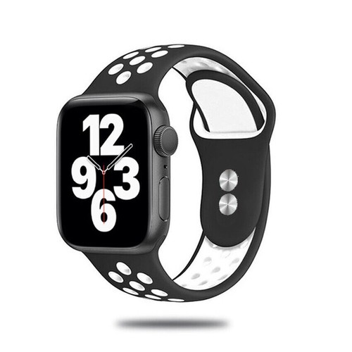 Watch Band Strap Breathable For Apple iWatch 7 6 5 4 SE Series Silicone Bracelet - Bild 15 von 44
