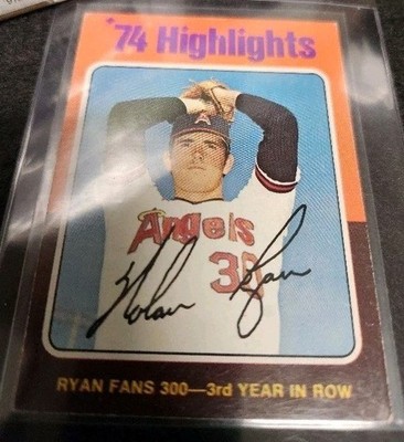 1975 Topps #5  NOLAN RYAN '74 Highlights Baseball Card & 20 Other RYAN CARDS