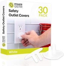 Electrical Outlet Safety Covers - 30 Pack, White, Easy Removal Installation