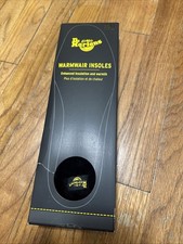 NIB Dr. Martens Warmwair Fur Insoles Enhanced Insulation Warmth USA Size 7 Black