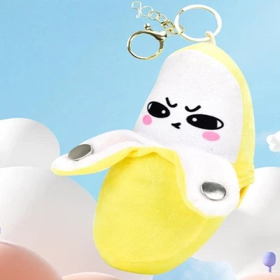 1Pcs Creative Induction Fruit Banana Rhythm Piano Singing Plush Toy Keychain - Bild 1 von 4
