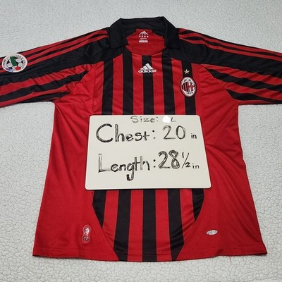 Alexander Pato #7 AC Milan Adidas 2007/2008 Home Soccer Jersey