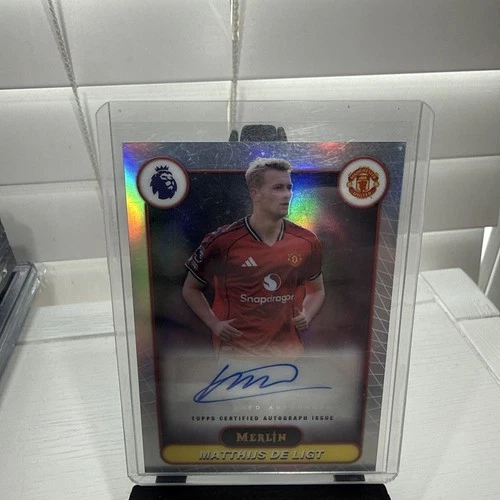 2026 Merlin Premier League Matthijs De Ligt Refractor Auto #MV-DL