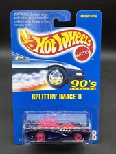 1991 Hot Wheels Blue Card #248 BLUE/PINK SPLITTIN IMAGE II 90's Stylin' 11850