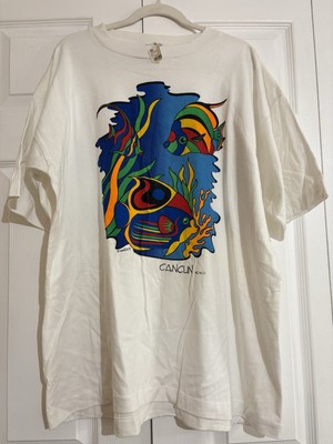 Vintage Cancun, Mexico Watex 1996 Short Sleeve Graffic T-Shirt Size 2XL