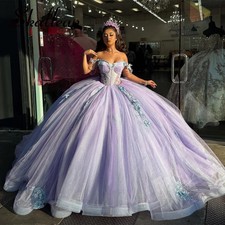 Quinceanera Dresses for Girl Appliques Off the Shoulder Tulle 15 Anos Vestido 