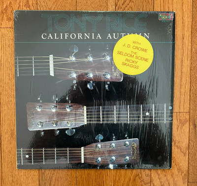 Tony Rice - California Autumn LP Rebel Records 1980 Pressing Shrinkwrap VG+