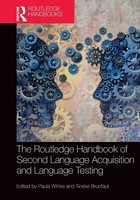 The Routledge Handbook Of Second Language Acquisition And Language Testing
