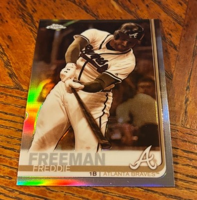 Freddie Freeman 2019 Topps Chrome #87 SEPIA REFRACTOR Parallel Atlanta Braves