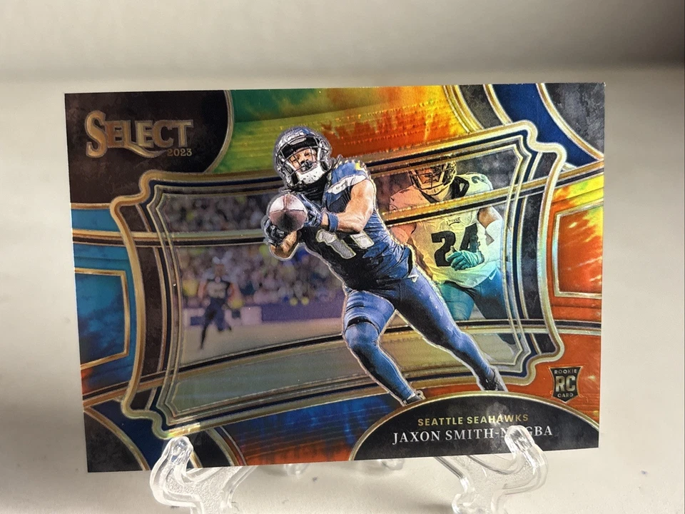 Jaxon Smith-Njigba 2023 Panini Select RC Tie Dye 11/25 Field Level -Rookie - Image 4 of 4