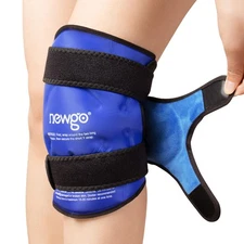 Ergonomic Knee Ice Pack Wrap with Hot/Cold Therapy for Pain Relief and Recovery