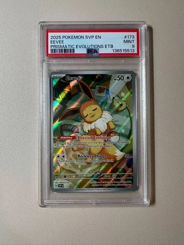 (A) 2025 Pokemon SVP EN Prismatic Evolutions 173 Eevee ETB Promo!