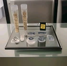 5 Silver Bullion Rounds Bars .999 Fine +2 Gold Flakes Vials +Mystery Estate Item