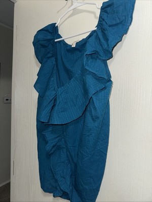 TERRA SKY 1X (16-18) Blue Woman s Blouse China Made RN 52469