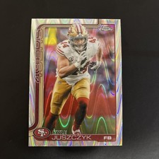 🔥2025 Topps Chrime Kyle Juszczyk RayWave #270 San Francisco 49ers🔥