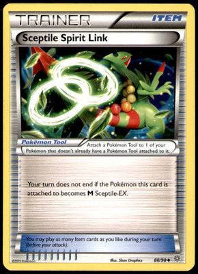 Sceptile Spirit Link XY - Ancient Origins 80/98 HP 5ban Graphics