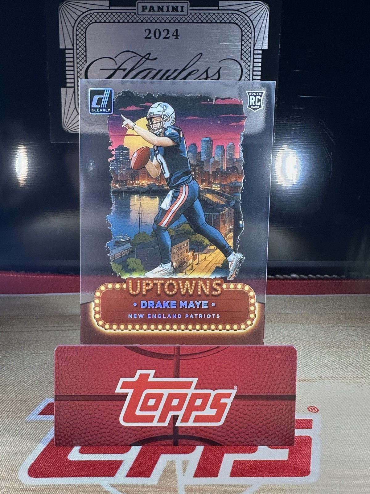 Drake Maye Panini Clearly Donruss Uptowns #4 Base