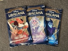 3 x Booster Packs Art Set - Disney Lorcana TCG The First Chapter - NEW  SEALED