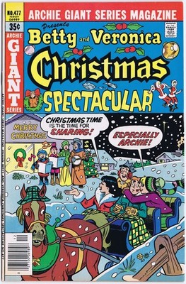 ARCHIE GIANT SERIES # 477 BETTY & VERONICA CHRISTMAS SP. US Comic 1978