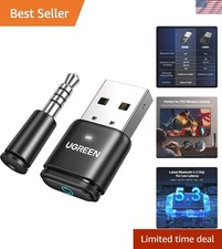 Compact Bluetooth 5.3 Audio Adapter for Switch, PS5, PC - High-Quality Sound