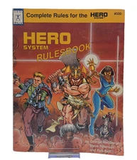 Hero System Rulesbook Complete Rules #500 4th Edition Paperback RPG 1990 VG