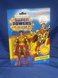 Figurine Superman Golden Edition - Super Powers Collection - Matty Exclusive - Avec Pièce Kalibak - NEUF