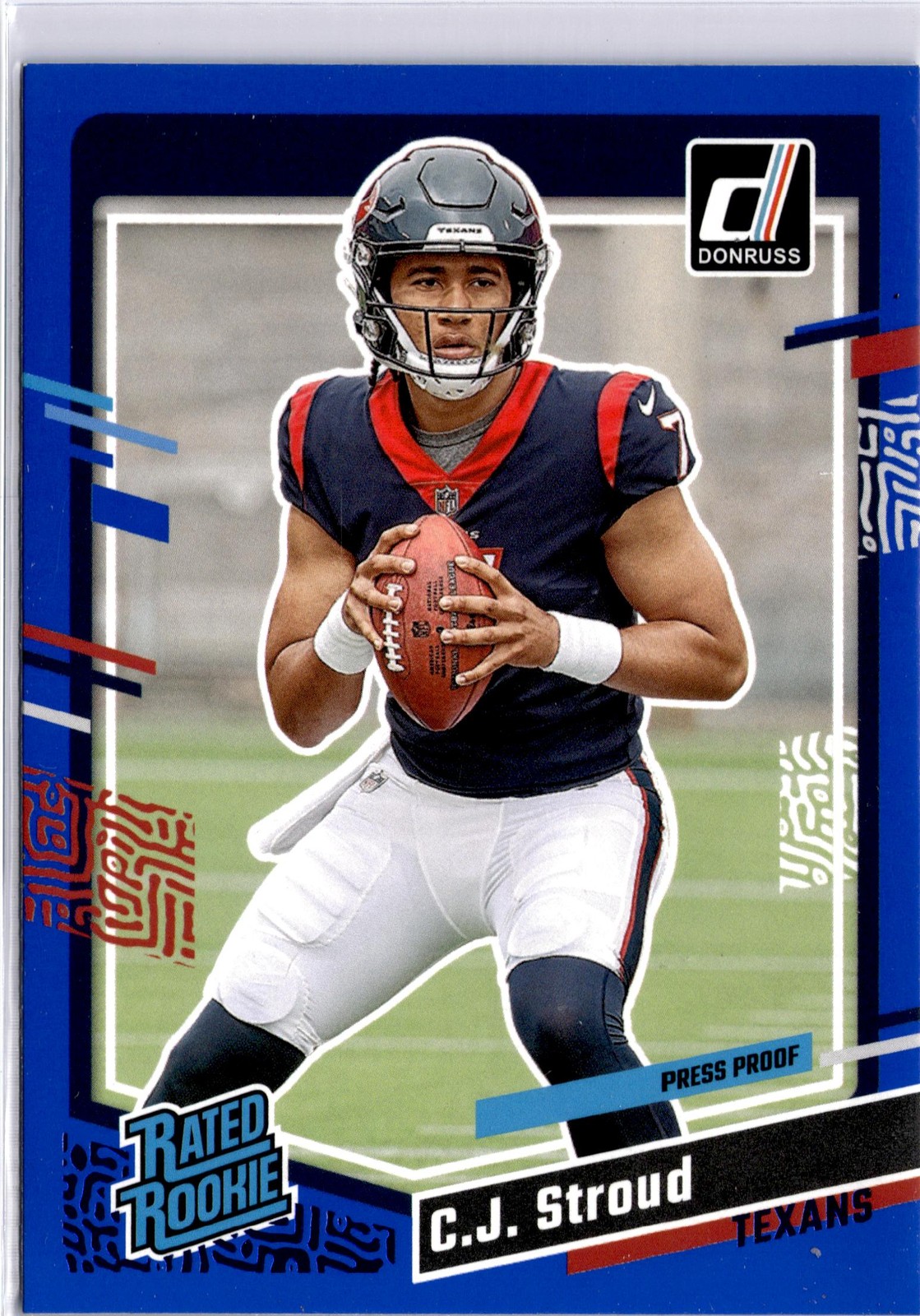 2023 Donruss #339 C.J. Stroud Press Proof Blue