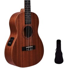 Mahogany Baritone Ukulele with Acoustic/Electric Option/- //